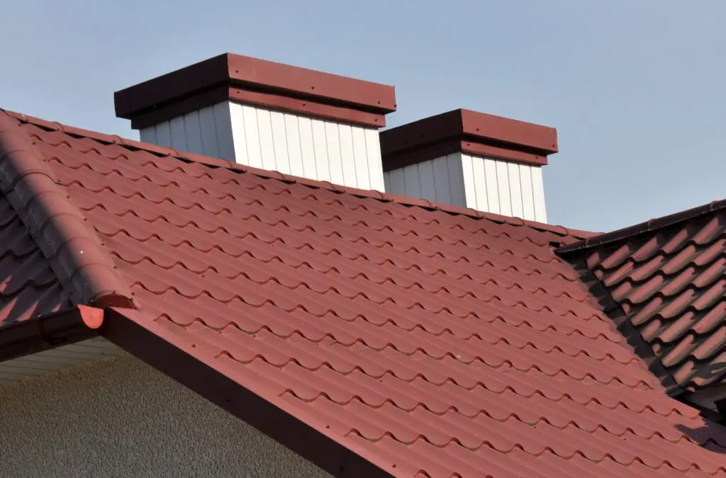 red standing seam metal roofing system